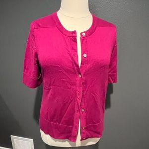 Deep fuschia cardigan, XL Eddie Bauer